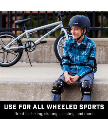 Mongoose Youth BMX Bike Gel Knee and Elbow Pad Set | Multi-Sport Protective Gear | Black/Pink Colors - Buy Online on GoSupps.com