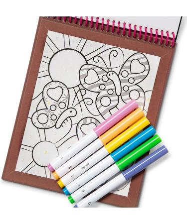 Melissa & Doug Color by Numbers and Magic Velvet Activity Pad 3-Pack - Mini Coloring Book for Kids, Unicorns Butterflies Puppies - Arts & Crafts - Buy Online on GoSupps.com