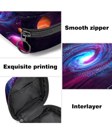 Galaxy Vortex Planet Sanitary Napkin Storage Bag | Large Capacity Menstrual Cup Pouch | Travel Makeup Organizer - Color 10 - Buy Online on GoSupps.com