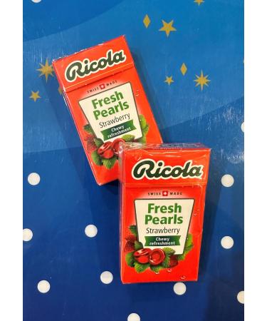 2 Packs Swiss Made Strawberry Fresh Pearls Chewy Candy