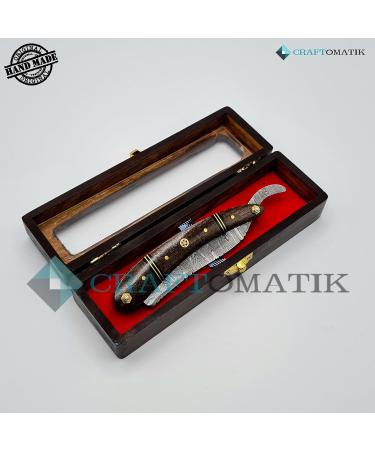 Razor Damascus Steel Men's Gift Set | High Quality Handmade Barber Razor DBR28 - Perfect for Gifting - Buy Online on GoSupps.com