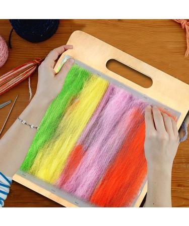 Wool Blending Board and Brush Set - 1 Blending Board, 1 Wool Brush, 2 Dowels, Hand Carders - Perfect for Creating Rolags Wool - Buy Online on GoSupps.com