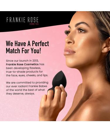 Frankie Rose Cosmetics Makeup Sponge Polyurethane Rectangular All Skin Types For Foundations Concealer Powders Wet or Dry Use - Buy Online on GoSupps.com