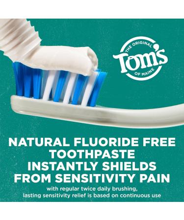 Tom's of Maine Fluoride-Free Rapid Relief Sensitive Toothpaste - Fresh Mint 4 oz | International Shipping Available - Buy Online on GoSupps.com
