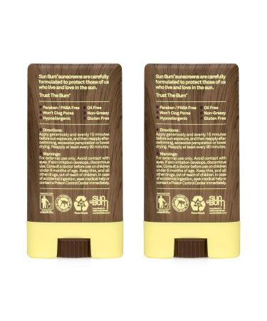 Sun Bum SPF 30 Sunscreen Face Stick - Vegan Reef Friendly Broad Spectrum UVA/UVB Protection (2 Pack - Buy Online on GoSupps.com