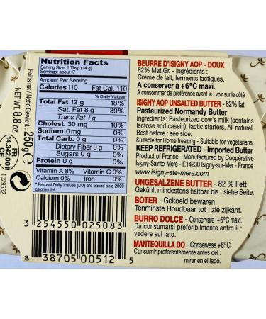 Buy Beurre D'Isigny French AOP Unsalted Butter - Gourmet Quality International Shipping - Buy Online on GoSupps.com