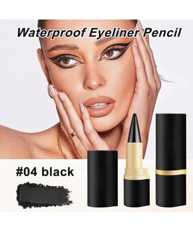 KHDULQ 2 pieces matte quickdrying eyeliner kajal pen waterresistant eyeliner stick pencil for daily makeup longlasting eye makeup for longlasting eye shadow black - Buy Online on GoSupps.com