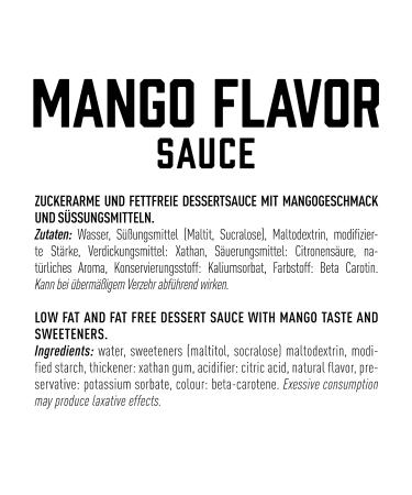 Got 7 Sweet Premium Mango Syrup - Low Calorie Dessert Sauce 250ml | Delicious & Diet-Friendly Treat - Buy Online on GoSupps.com