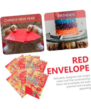 OKUMEYR 30pcs Chinese New Year Hong bao Gift Wallet Purse China Lai Si Feng Paper Paper Red Envelopes Money Packet Chinese Zodiac New Year's Bag New Year Items Lunar Calendar Pocket Assorted Color 16X9X0.2CM - Buy Online on GoSupps.com