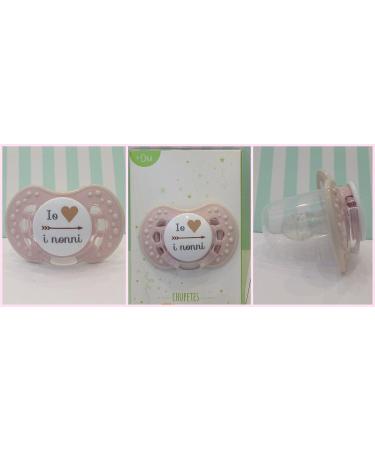 Customizable Brillabenny Pacifier - Pink Size 0-6 Months | Perfect Gift for Nonni - Buy Online on GoSupps.com