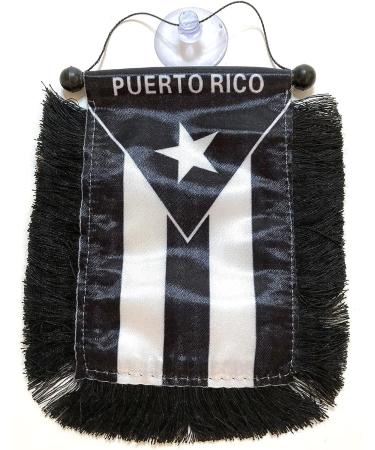 Puerto Rico Car Flag Decals - Mini Banner Accessories for Homes, Boricua Pride - Perfect Window or Car Decoration for Men and Women - Buy Online on GoSupps.com