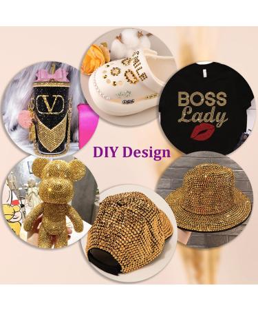 Buy Resin Jelly Rhinestones & B7000 Glue | 2 Gold Flatback Crystal Boxes for DIY Crafts Tumblers and More - Perfect for Clothing Shoes and Manicure - Buy Online on GoSupps.com