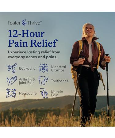 Foster & Thrive Liquid Gels with Naproxen Sodium 220mg NSAID Pain Reliever Fever Reducer 40 Gels (Pack of 3) - Buy Online on GoSupps.com