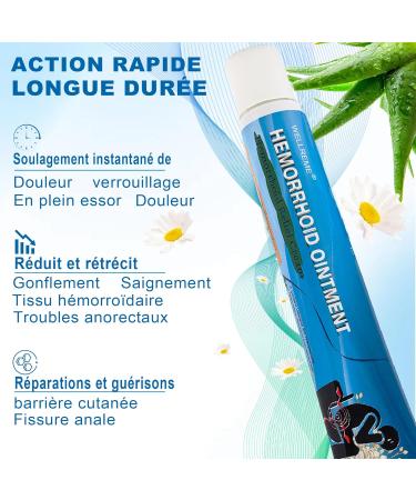 Creme Hemorroide Formule naturelle base d'hamam lis convient aux peaux sensibles (20 g) - Buy Online on GoSupps.com