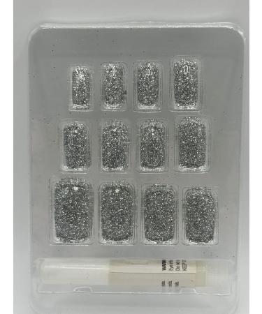 glitter false nails (Sliver) - Buy Online on GoSupps.com