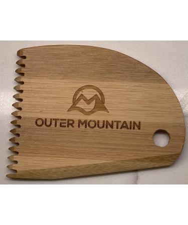 Outer Mountain Bamboo Surfboard Wax Comb - Surf Wax Scraper & Remover - Perfect Surfer Gift - Buy Online on GoSupps.com