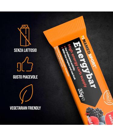 NAMEDSPORT SUPERFOOD High Energy Bar with Rice Crispies and Real Fruit Wild Berries Flavour Box of 12 x 35g bars - Buy Online on GoSupps.com