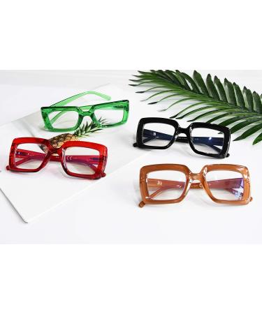 Shop Eyekeper 4 Pack Progressive Multifocus Reading Glasses - No Line Light Blocking for Women - 2.0x - Stylish Mixed Colors - Buy Online on GoSupps.com
