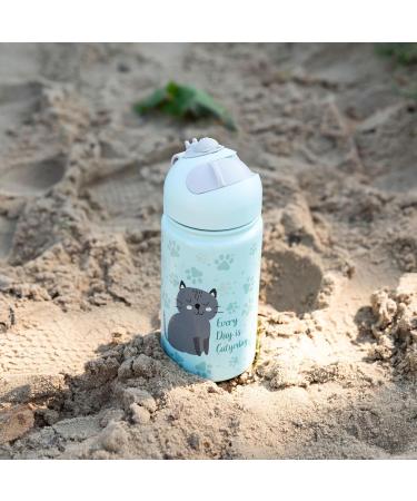 Wessper Children's Water Bottle 410 ml Insulated Bottle with Straw IIoxidable Aier | 1 Click Cap BPA-Free for School Spo - Buy Online on GoSupps.com