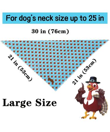 Thanksgiving Dog Towel | Washable Adjustable Cotton Square for Small & Medium Dogs/Cats | Unique Style Paws - Buy Online on GoSupps.com