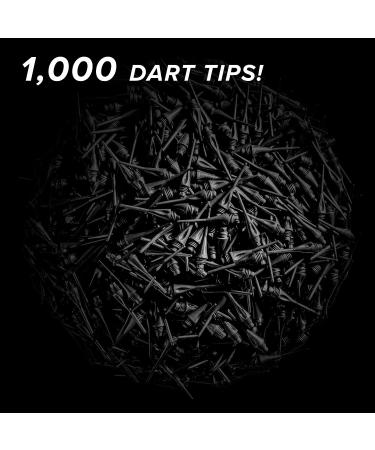 Viper Diamond 1/4 Thread Soft Tip Dart Points - Black (500 or 1000 Pack) - Buy Online on GoSupps.com