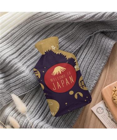 Hot Water Bottle with Lid - Japanese Rubber Hot Water Bag for Pain Relief & Cramps | Ideal Foot Warmer & Hot Cold Therapy - Buy Online on GoSupps.com