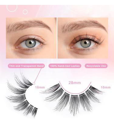 Buy EMEDA 3D False Eyelashes - 10 Pairs Handmade Natural Look for Daily Makeup - Buy Online on GoSupps.com
