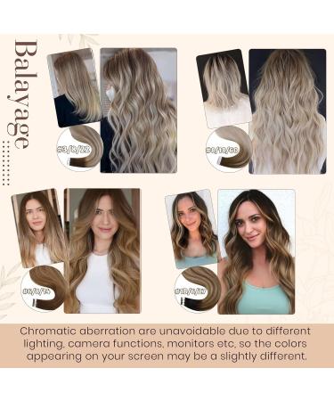Hetto Tape Extensions - Real Hair Balayage Brown Caramel Blond | 30cm 40g Remy Tape In Extensions - Buy Online on GoSupps.com