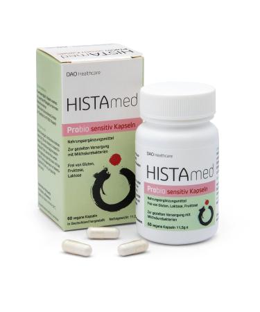 Histamed HISTAmed Sensitiv 60 vegan capsules for a targeted supply of lactic acid bacteria The sensitive alternative