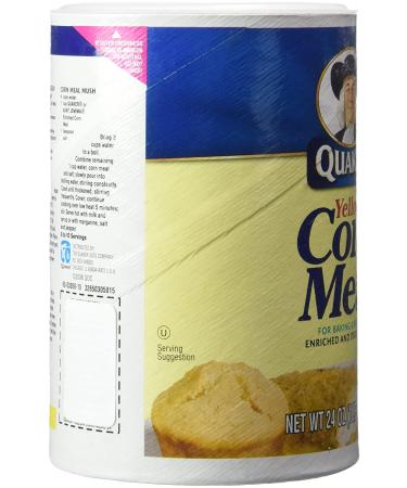 Quaker Yellow Corn Meal 24 oz (3-Pack) - Pack of 3, 24.0 Ounce | Premium Quality - Buy Online on GoSupps.com