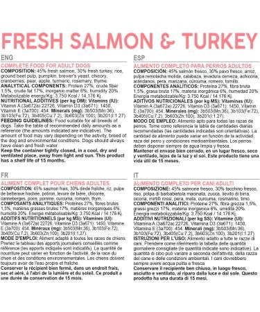 Arquivet Fresh Salmon & Turkey 10 kg Semi-moist food with Salmon and Turkey - Buy Online on GoSupps.com