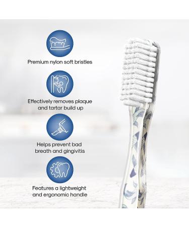 SMYL Soft Toothbrush for Adults - Japanese Exotic Art Koi Design - Nylon Bristles for Oral Care and Plaque Removal - 1 Count - Buy Online on GoSupps.com