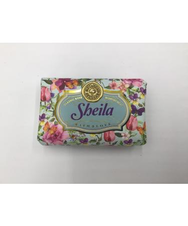 Sheila - Gift Soap Bar For Her Birthday Rose Scent Mum Grandmother Cleanser Lather Present Girl