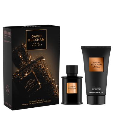 David Beckham Bold Instinct Eau de Parfum + Shower Gel Gift Set Notes of Laurel Leaf Warm Nutmeg and Smokey Wood Men's Fragrance Long Lasting Everyday Fragrance
