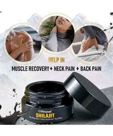 Lifecykel Pure Shilajit Resin 15g | Wild-Harvested Mineral-Rich Shilajit Supplement for Strength | Third-Party Tested Premium Quality | Natural Flavouring - Buy Online on GoSupps.com