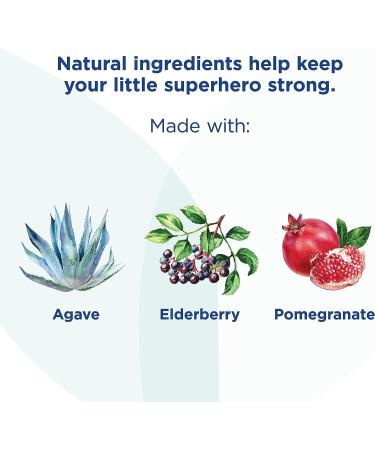 Hyland's Naturals Baby Cough & Immune Syrup - Agave Elderberry & Pomegranate - 2 Fl. Oz - Daytime Support for Cough and Cold - Immunity Booster (Old Version) - Buy Online on GoSupps.com