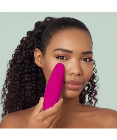 Geske SmartAppGuided Eye Energizer - 6-in-1 Warm & Cool Eye Massager | Reduces Dark Circles & Puffiness | Electrical Eye Massage Device | Magenta - Buy Online on GoSupps.com