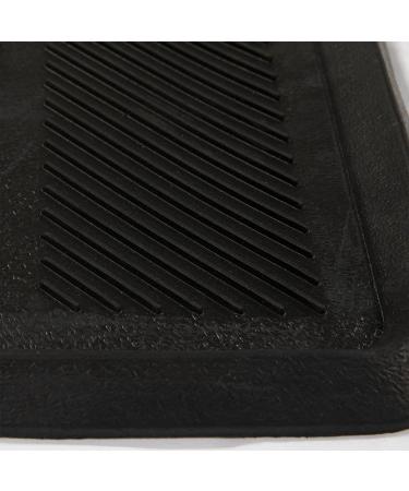 Ottomanson Easy Clean Waterproof Non-Slip 16 x 32 Indoor/Outdoor Rubber Boot Tray (Black) - Buy Online on GoSupps.com