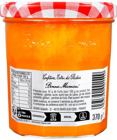 Bonne Maman Peaches jam 370 g - Buy Online on GoSupps.com