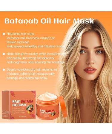 Ourdort Raw Batana Oil Paste organic oil for hair Batana conditioner 100 natural hair cream for healthier thick smooth hair - Buy Online on GoSupps.com