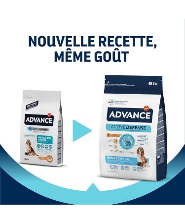 Advance Maxi Puppy - Large Breed Puppy Food (2 to 12 months) with Chicken - 3kg - Buy Online on GoSupps.com