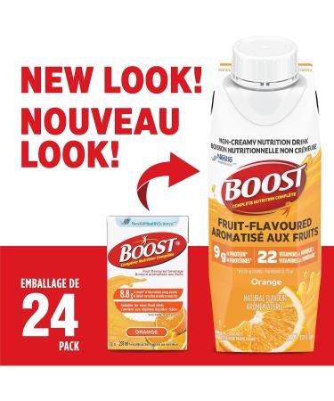 Boost Fruit Flavoured Drink Orange (237ml 24 count) + Boost Fruit Flavoured Drink Peach (237ml 24 count) - Buy Online on GoSupps.com