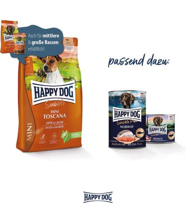 Happy Dog Sensible Mini Toscana 4 kg | Premium Miniature Dog Food for All Breeds | International Shipping Available - Buy Online on GoSupps.com