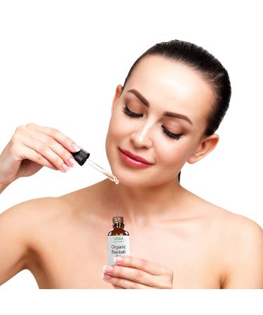 Vera Botanics Organic Baobab Oil 100% Pure & Natural | Cold-Pressed for Face, Dry Skin, Nails, Lips, Body & Hair - Reduce Hair Breakage, Even Out Skin Tone | Therapeutic Massage Oil - Buy Online on GoSupps.com