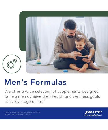 Pure Encapsulations Men's Nutrients - Multivitamin Mineral Supplement to Support Energy Endurance & Stamina in Men Over 40* - With Vitamin D Vitamin C & Trace Minerals - 180 Capsules - Buy Online on GoSupps.com