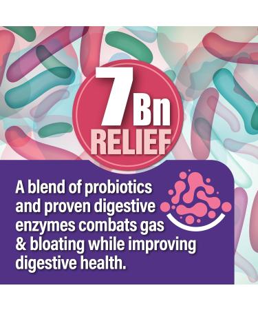 Gas & Bloating Support for Women and Men 7 Billion CFU Chewable Probiotics & Lactobacillus Reuteri Daily Digestive Enzymes for Occasional Bloating Gut Comfort & Digestive Health Strawberry 30 Count (Pack of 1) - Buy Online on GoSupps.com