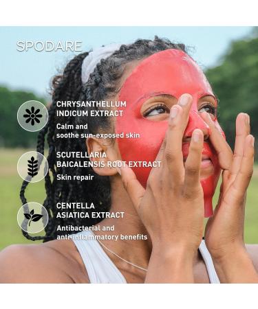 Buy Soothing Hydrogel Sports Mask - Repair Sun Damage & Calm Skin | 5 Pack for All Skin Types | International Shipping Available - Buy Online on GoSupps.com