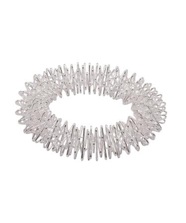 Chi -Enterprise - Premium massage ring for the wrist |Anti -stress bracelet |Acupressure Ring - Anxiety Ring |Contents: 1x anti -stress bracelet (silver) 1 bracelet silver