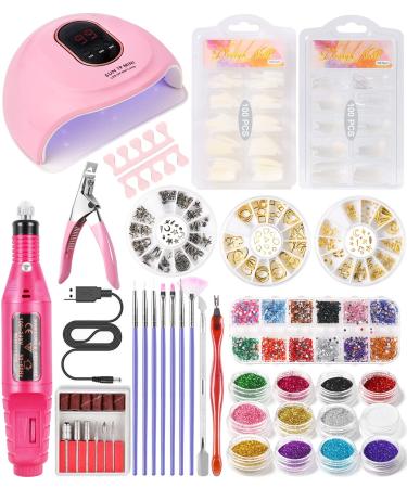 DouborQ Nail Kit with Electric Nail Drill UV LED Nail Lamp 72W U V Nail Dryer Light Manicure Pen Polishing Tools  False Nail Tips Starter Set Acrylic Nail Art Supplies for Beginner with Everything Kit 3 - Buy Online on GoSupps.com
