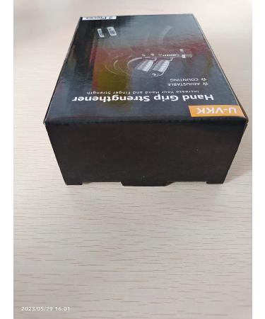 Adjustable Hand Trainer Set - 2 Forearm Grip Strength Trainers (5-60 kg) for Athletes & Recovery - Non-Slip Handle - Black - Buy Online on GoSupps.com